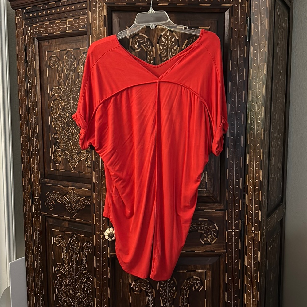 Orange business shirt